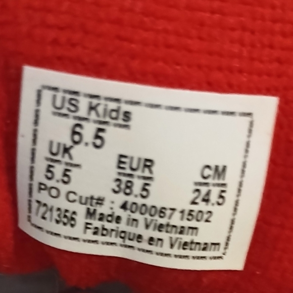 VANS Kids Red SK8 Hi Top Sneakers Size US Kids 6.5 - Picture 6 of 7